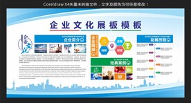 企业文化展板模板