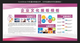 企业文化展板模板
