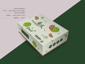 西瓜包装 平面图