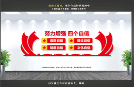 四个自信文化墙