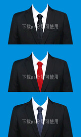 证件照男西装素材