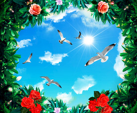 蓝天白云软膜天花