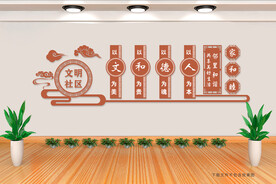 文明社区文化墙