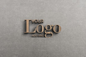木纹logo样机