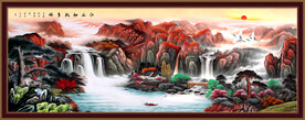 山水风景油画
