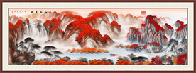油画山水