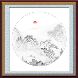 水墨山水画