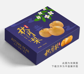 秋月梨礼盒包装