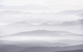 水墨山