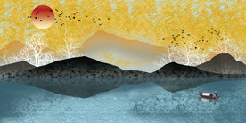 晶瓷画 抽象画 彩绘