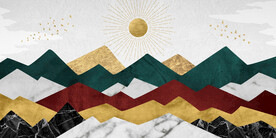 晶瓷画 抽象画 几何图形