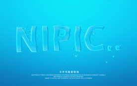 水纹文字设计