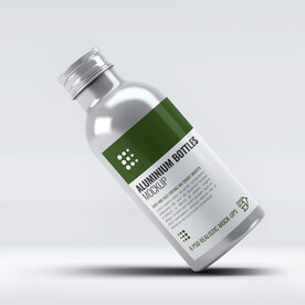 铝瓶模型药品钢化瓶PSD素材