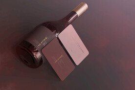 洋酒瓶干红威士忌品牌包装名片