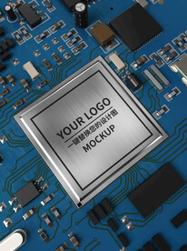 芯片logo效果替换样机