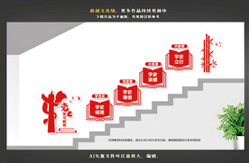 楼道党史教育文化墙
