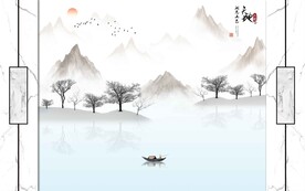 湖光山色