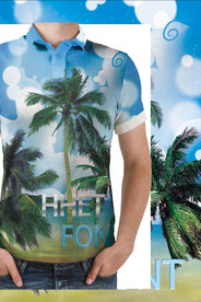 大牌 椰树 印花