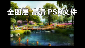 树林水景