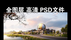 黄昏现代建筑