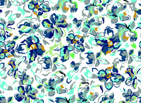 手绘花卉印花图案