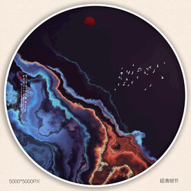 水墨山水装饰画