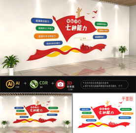 年轻干部七种能力文化墙