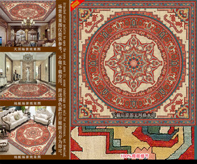 美式轻奢几何拼花装饰图案设计