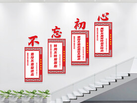 退役军人楼梯文化墙