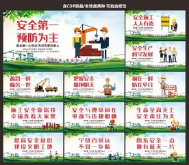 工地安全生产海报