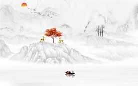 新中式山水画
