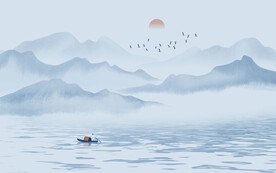 水墨山水画