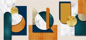 装饰画 晶瓷画 圆形 方形