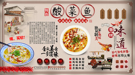 酸菜鱼背景墙