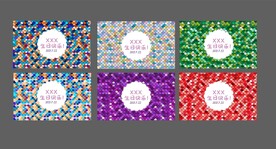 彩色鱼鳞 美人鱼背景