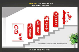 廉政楼道文化墙