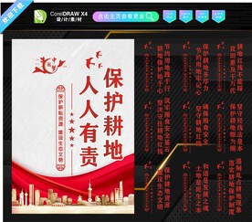 保护耕地展板