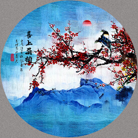 国画梅花