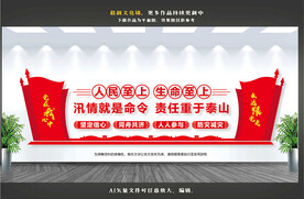 防汛救灾文化墙