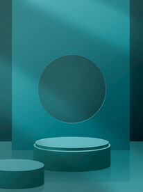 卡通电商展台背景