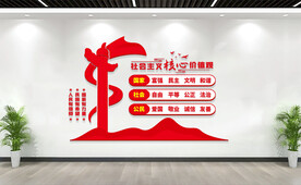 社会主义核心价值观墙