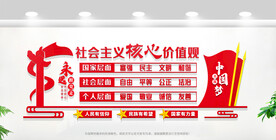 社会主义核心价值观文化墙