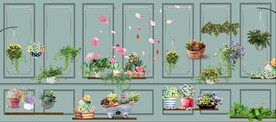  盆裁 花墙 护墙板 简约
