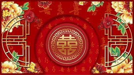 中式婚礼背景