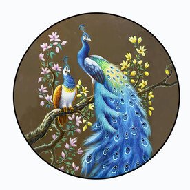 装饰画 孔雀 鹦鹉