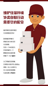 谢绝外卖进店温馨提示海报