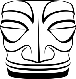 出土文物面具特写