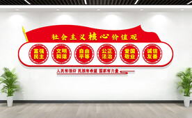 社会主义核心价值观文化墙