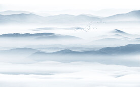 山水画新中式背景墙