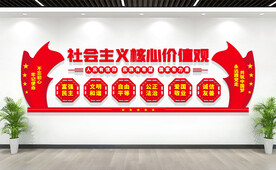 社会主义核心价值观党建文化墙